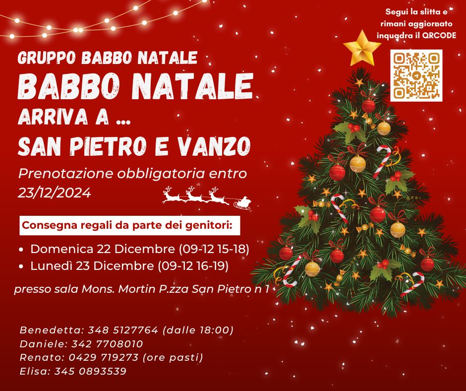 Babbo Natale a San Pietro e Vanzo